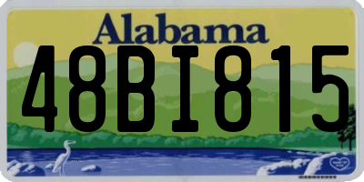 AL license plate 48BI815