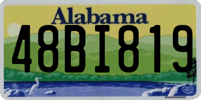 AL license plate 48BI819
