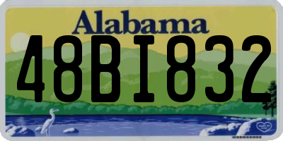 AL license plate 48BI832