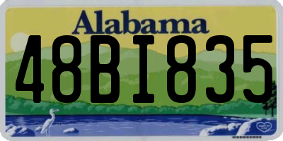 AL license plate 48BI835