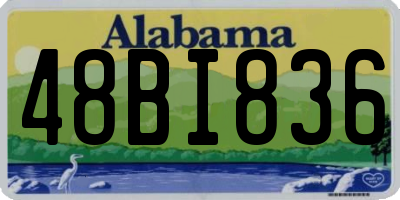 AL license plate 48BI836