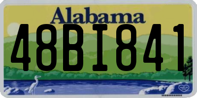 AL license plate 48BI841