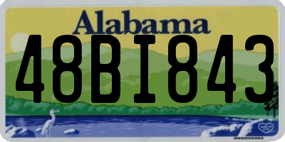 AL license plate 48BI843