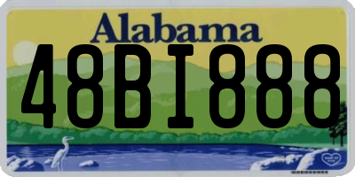 AL license plate 48BI888