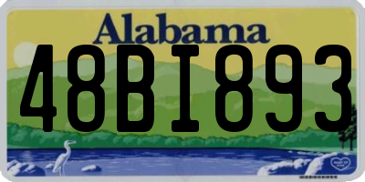 AL license plate 48BI893