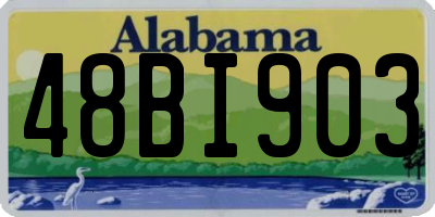 AL license plate 48BI903