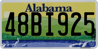 AL license plate 48BI925