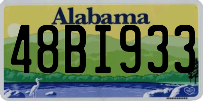 AL license plate 48BI933