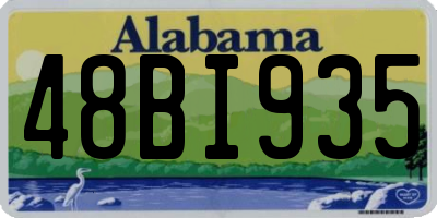 AL license plate 48BI935