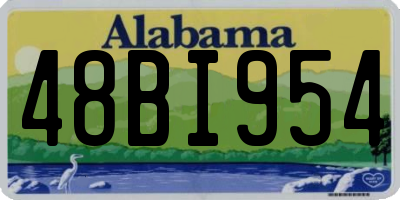 AL license plate 48BI954