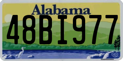 AL license plate 48BI977