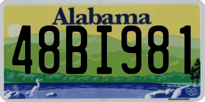 AL license plate 48BI981
