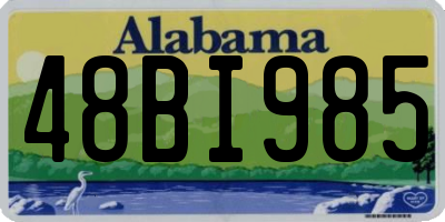 AL license plate 48BI985