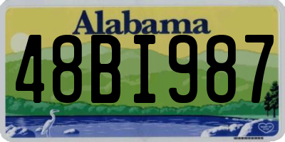 AL license plate 48BI987