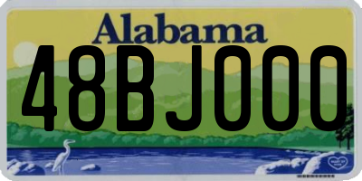 AL license plate 48BJ000
