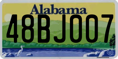 AL license plate 48BJ007