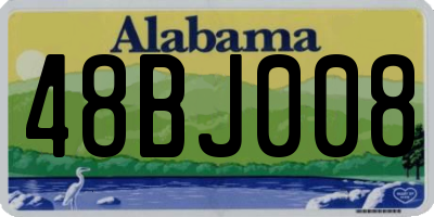 AL license plate 48BJ008