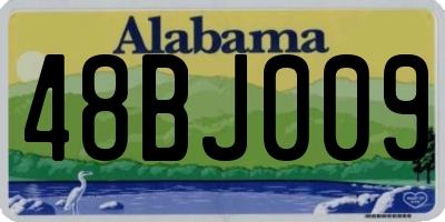 AL license plate 48BJ009