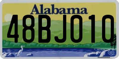 AL license plate 48BJ010