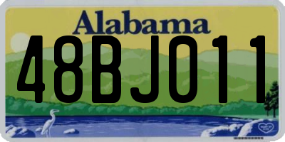 AL license plate 48BJ011