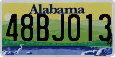 AL license plate 48BJ013