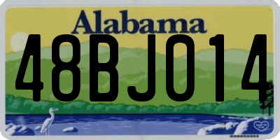 AL license plate 48BJ014