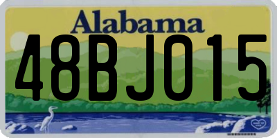 AL license plate 48BJ015