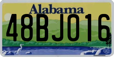 AL license plate 48BJ016