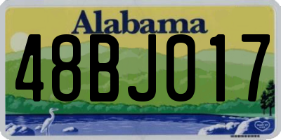 AL license plate 48BJ017