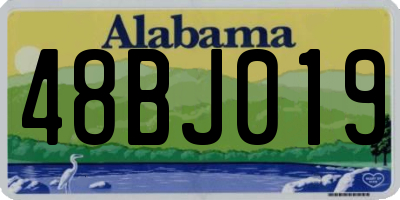 AL license plate 48BJ019