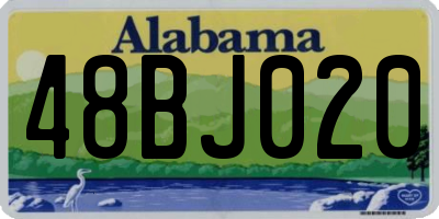 AL license plate 48BJ020