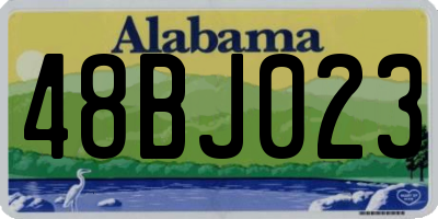 AL license plate 48BJ023