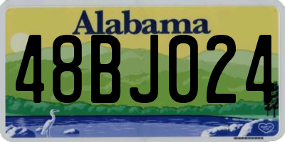 AL license plate 48BJ024
