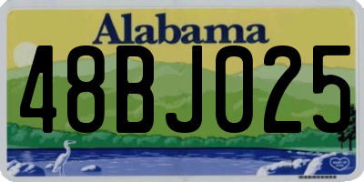 AL license plate 48BJ025