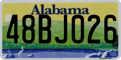 AL license plate 48BJ026