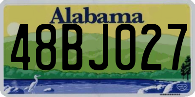 AL license plate 48BJ027