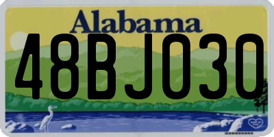 AL license plate 48BJ030