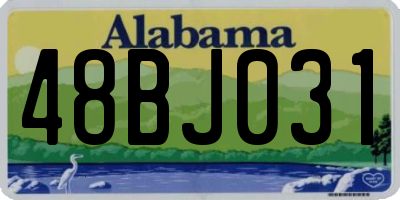 AL license plate 48BJ031
