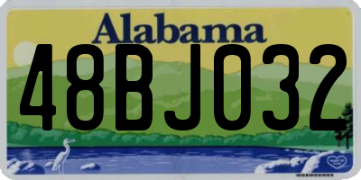 AL license plate 48BJ032