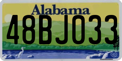 AL license plate 48BJ033
