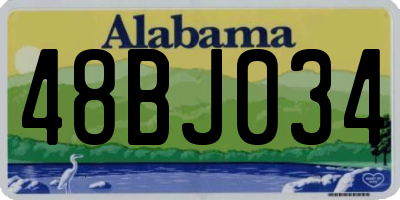 AL license plate 48BJ034