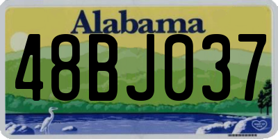 AL license plate 48BJ037