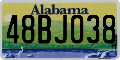 AL license plate 48BJ038