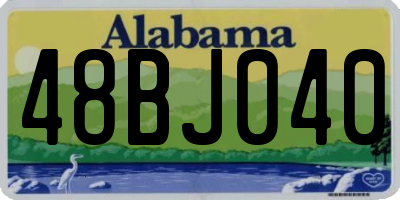 AL license plate 48BJ040