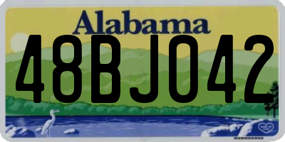 AL license plate 48BJ042