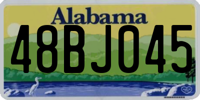 AL license plate 48BJ045