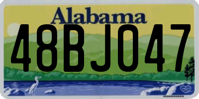 AL license plate 48BJ047