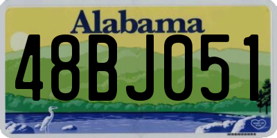 AL license plate 48BJ051