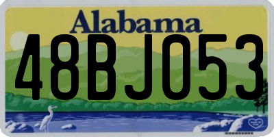 AL license plate 48BJ053