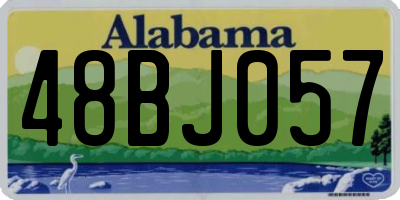 AL license plate 48BJ057